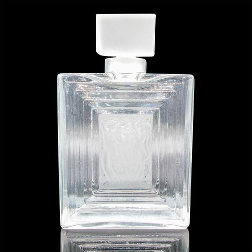 LALIQUE CRYSTAL PERFUME BOTTLE,
