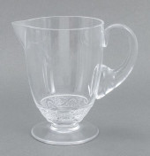 LALIQUE CRYSTAL PITCHER &QUOT;
