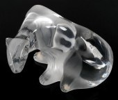 LALIQUE CRYSTAL POLAR BEAR SCU