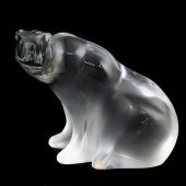 LALIQUE CRYSTAL POLAR BEARDESC