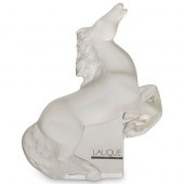 LALIQUE CRYSTAL "REARING KAZAK