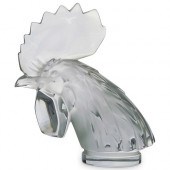 LALIQUE CRYSTAL ROOSTER PAPERW