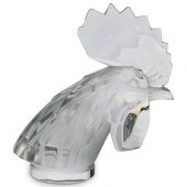 LALIQUE CRYSTAL ROOSTER PAPERW