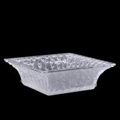 LALIQUE CRYSTAL "ROSES" SQUARE