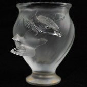 LALIQUE CRYSTAL "ROSINE" VASED