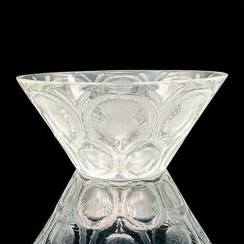 LALIQUE CRYSTAL ROUND BOWL,
