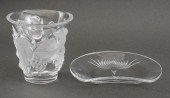 LALIQUE CRYSTAL "SAUMUR" VASE