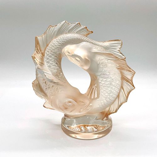 LALIQUE CRYSTAL SCULPTURE, DEUX