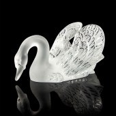 LALIQUE CRYSTAL SCULPTURE, HEA