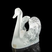 LALIQUE CRYSTAL SCULPTURE, HEA