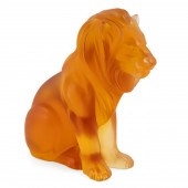 LALIQUE CRYSTAL SEATED "BAMARA