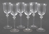 LALIQUE CRYSTAL SHERRY GLASSES