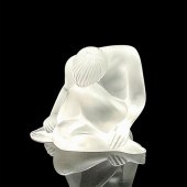 LALIQUE CRYSTAL STATUETTE, NU