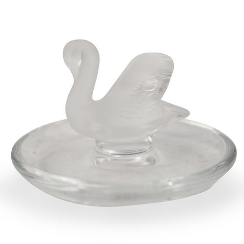 LALIQUE CRYSTAL SWAN PIN