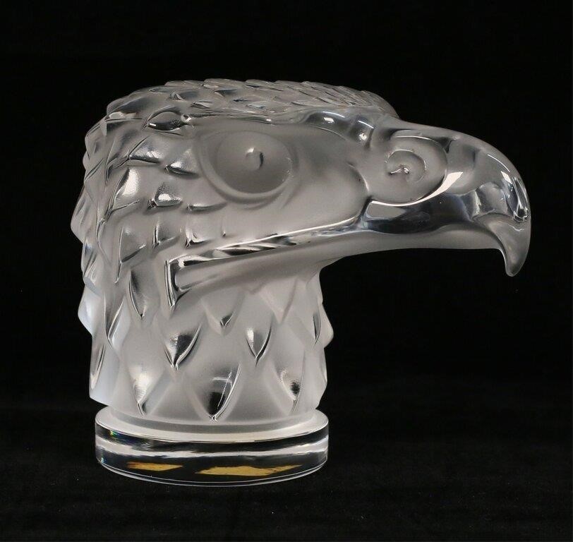 LALIQUE CRYSTAL TETE D'AIGLE CAR