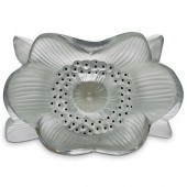 LALIQUE CRYSTAL "THREE ANEMONE