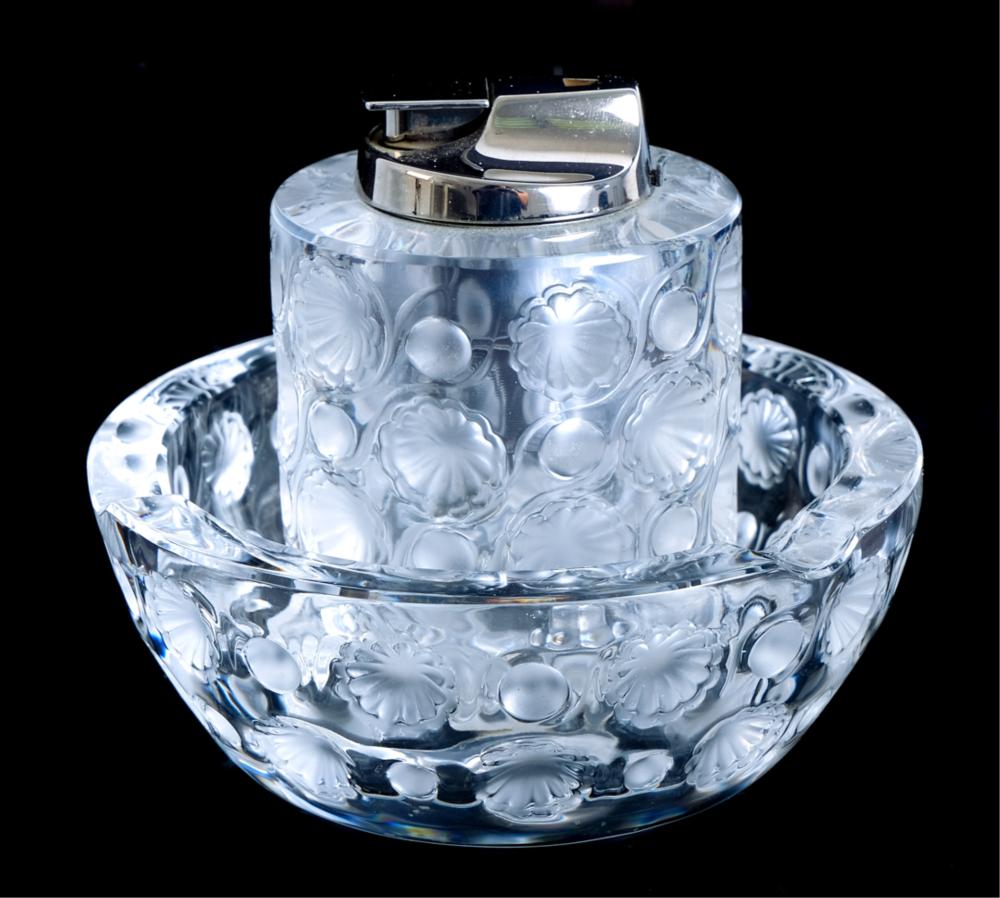 LALIQUE CRYSTAL TOKYO SMOKE SET