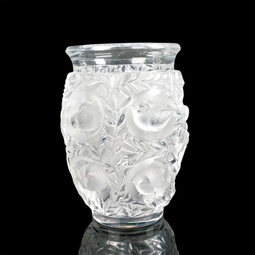 LALIQUE CRYSTAL VASE,