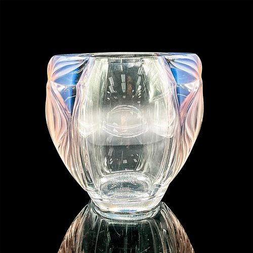 LALIQUE CRYSTAL VASE,