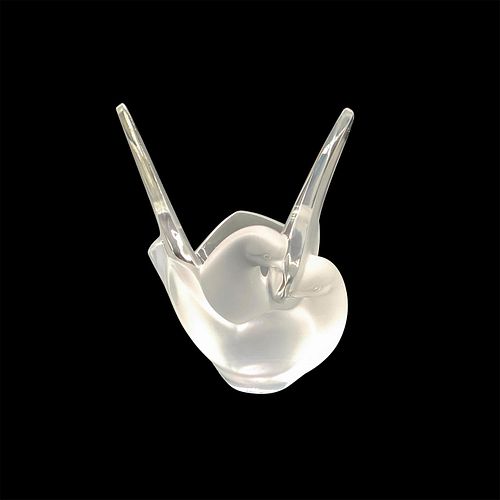 LALIQUE CRYSTAL VASE, SYLVIEIn