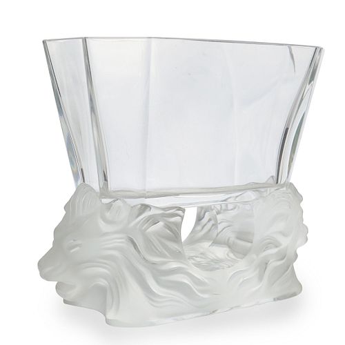LALIQUE CRYSTAL "VENISE" LION