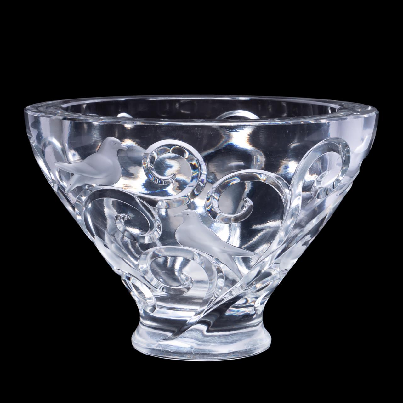 LALIQUE CRYSTAL "VERONE" BOWL