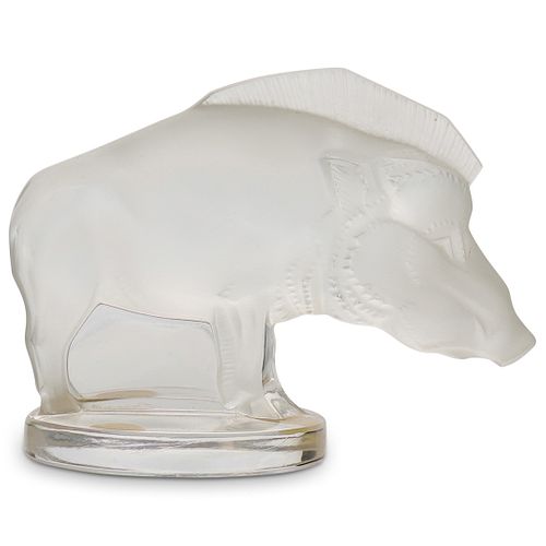 LALIQUE CRYSTAL WARTHOG