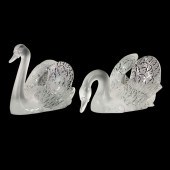 LALIQUE, CYGNE TETE DROITE AND