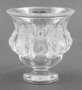 LALIQUE "DAMPIERRE" VASE Laliq