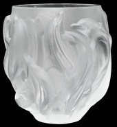 LALIQUE "DAUPHINS" FROSTED CRY