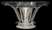 LALIQUE DEMILUNE CACTUS CONSOL