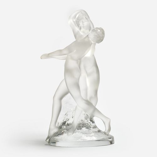 LALIQUE "DEUX DANSEUSES" FROSTED
