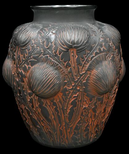 LALIQUE "DOMREMY" SMOKEY TOPAZ