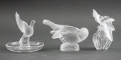 LALIQUE "DOVE" FROSTED CRYSTAL