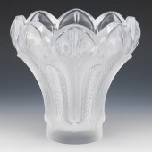 LALIQUE "ESNA" PEACOCK FEATHER