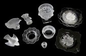 LALIQUE, ETC., TWELVE PIECES O