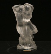 Lalique "Faune" frosted art gl