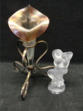LALIQUE Figure together with a