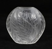LALIQUE FILICARIA CRYSTAL VASE