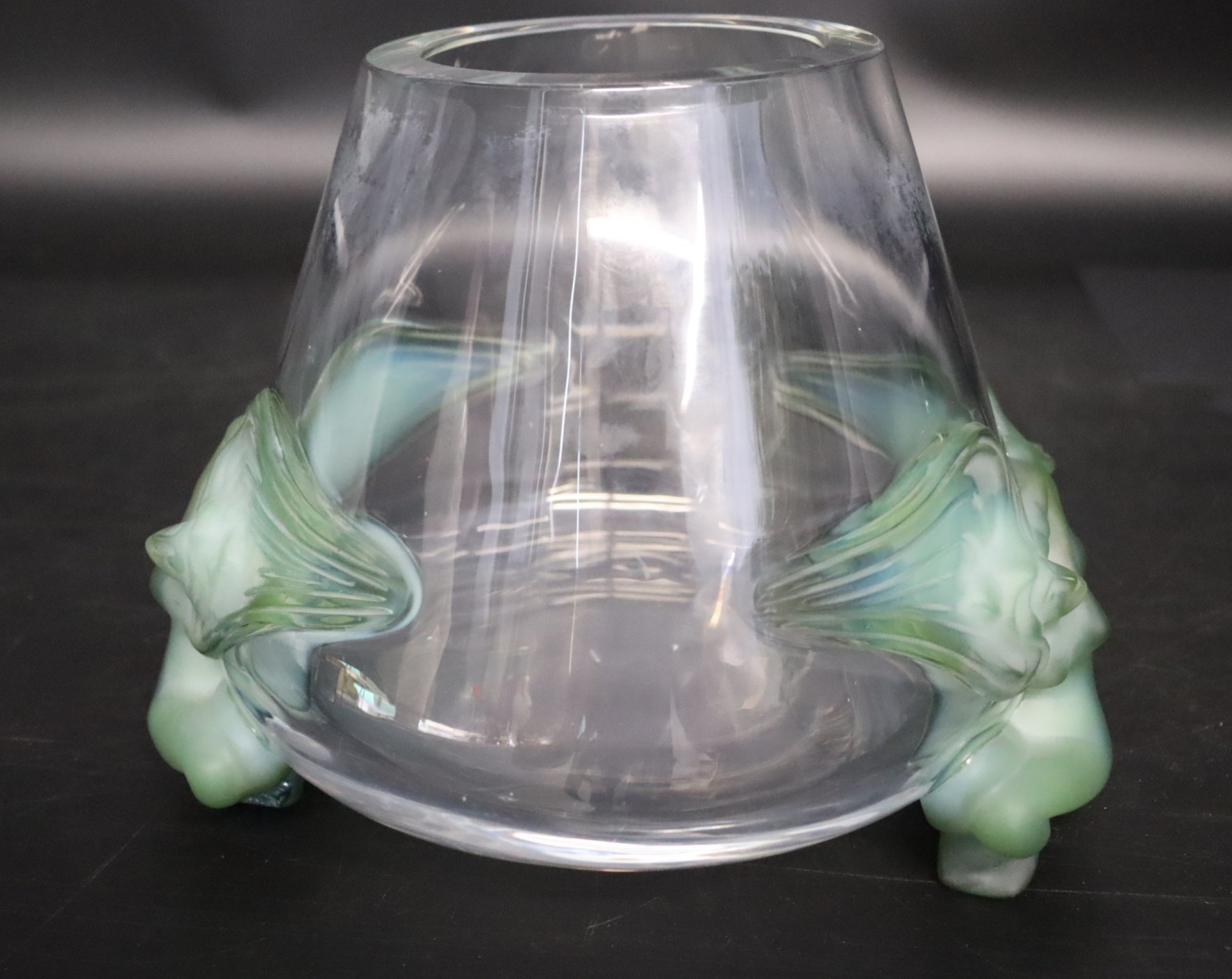 LALIQUE FRANCE "ANTINEA" GREEN