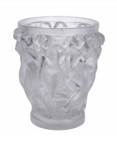 LALIQUE FRANCE BACCHANTES VASE