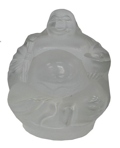 LALIQUE FRANCE CRYSTAL BUDDHA
