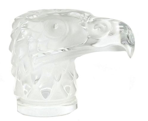 LALIQUE FRANCE CRYSTAL EAGLE CAR