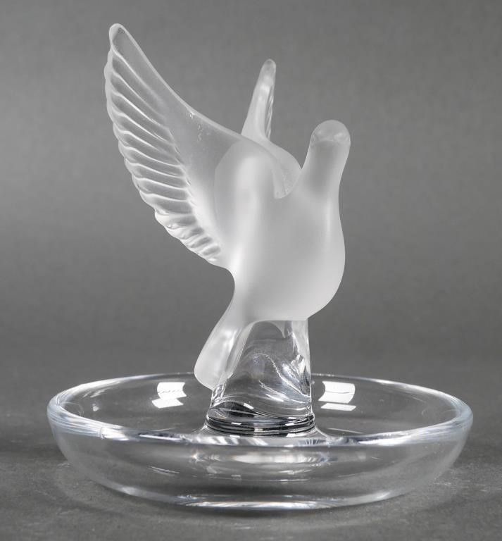 LALIQUE FRANCE CRYSTAL RING JEWELRY