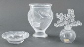 LALIQUE FRANCE CRYSTAL TABLE A