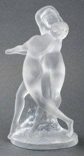 LALIQUE FRANCE "DEUX DANSEUSES