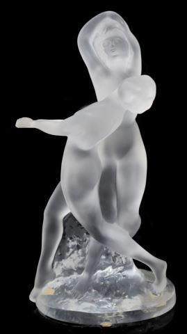 LALIQUE, FRANCE 'DEUX DANSEUSES'