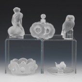 LALIQUE FRANCE FIVE CRYSTAL TA