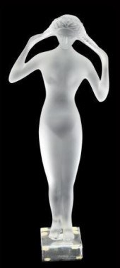LALIQUE, FRANCE FROSTED ISIS G