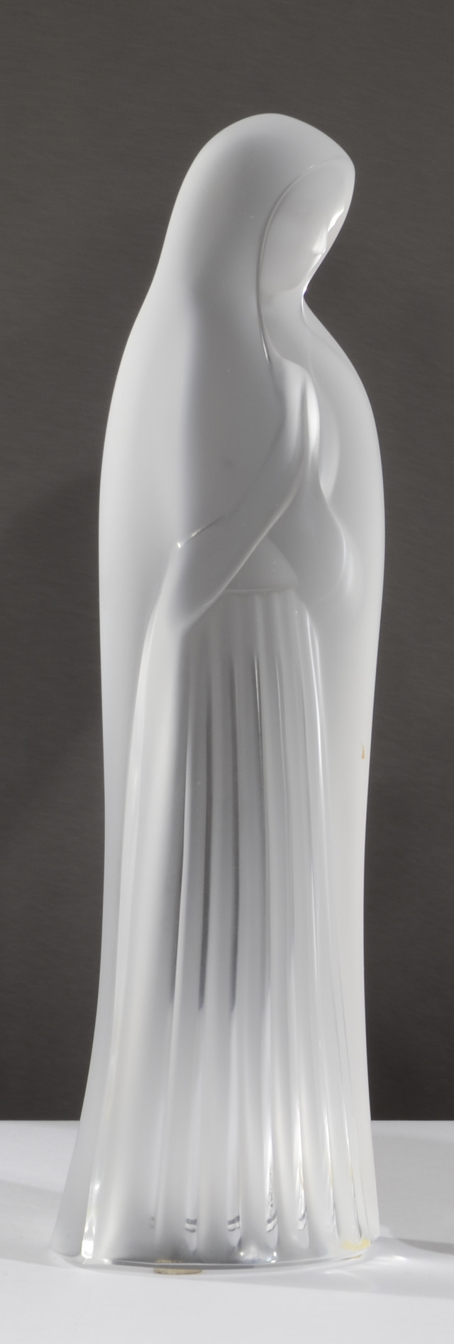 LALIQUE FRANCE GLASS MADONNA